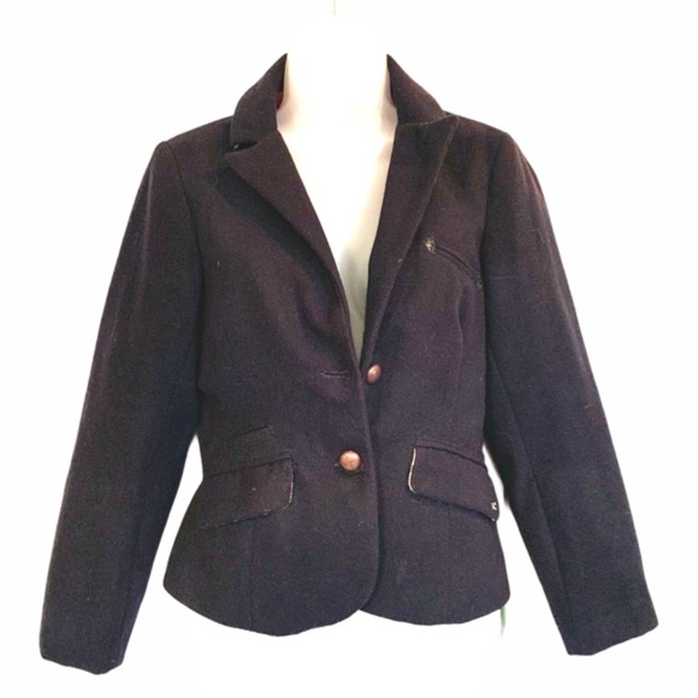 kidsmadehere Cropped Tailored 2 Button Jacket so much cool detail SZ Small